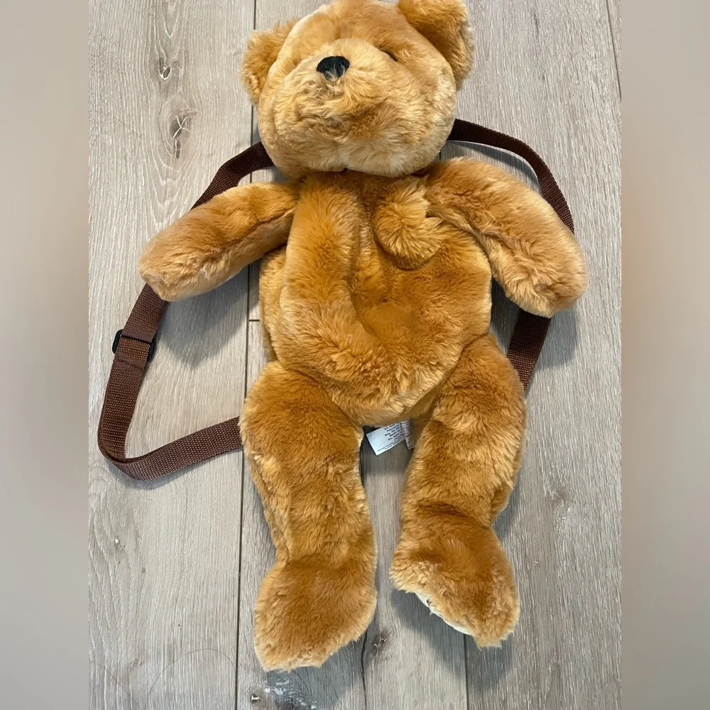 Brown Plush Teddy‎ Bear Backpack Creature Comforts Adjustable Straps